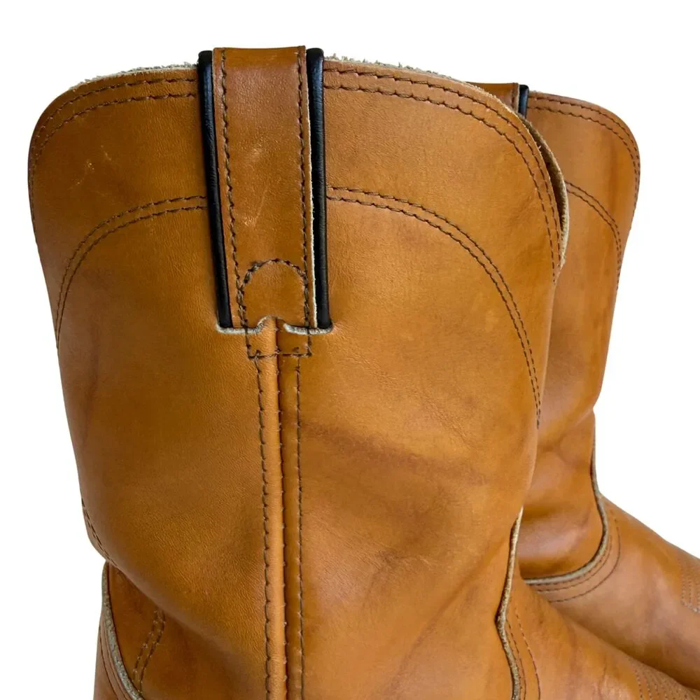 Durango Comfort Core Men 9 -9.5 Tan Leather Western Work Boot Oil Slip Resistant
